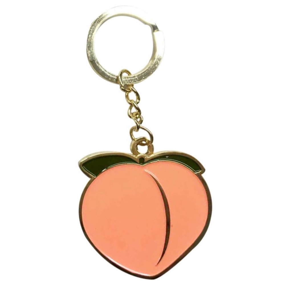 Peach key chain